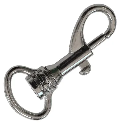 5x Bolzenkarabiner Metall Karabinerhaken 13x39 mm