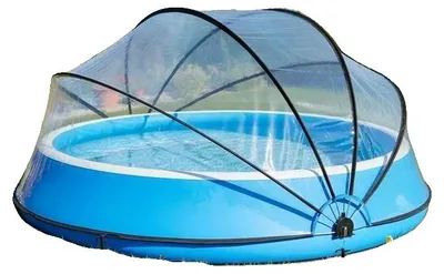 Produktbild von Poolkuppel, UV-Schutz, langlebiges PVC-Material, WEISS