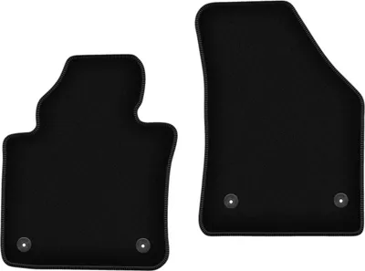 Immagine prodotto di Wielganizator Tappetini anteriori in velluto per Volkswagen Touran I FL (2010-2015, minivan) neri, set 2 pz, con fissaggi