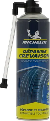 Immagine prodotto di Kit anti-foratura MICHELIN, 500 ml, ripara e rigonfia pneumatici fino a 245 mm, senza smontaggio