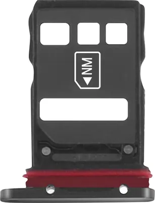 Image de 1x SIM + 1x Nano Porte-carte mémoire de rechange pour Huawei P40/P40 Pro - Noir