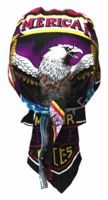 Produktbild von Bandana Adler Cap American Eagle, Kopftuch mit USA Adler, Bandana Headscarf with Skulls, Pañuelo pañuelo Con Calaveras, Foulard Bandana Avec des crânes