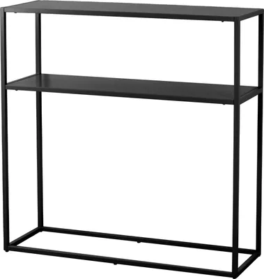 Produktbild von osoltus cube Industrie Stil Konsolentisch Konsole Stahl Schwarz 80 x 25 x 80 cm