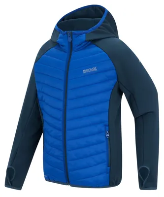 Produktbild von Regatta Hybrid Softshelljacke Andreson für Kinder, Farbe:Blau, Kinder Größen:152
