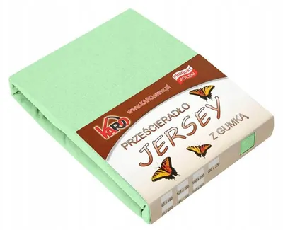 Produktbild von MATERACE Z GÓR Jersey-Spannbettlaken Selleriegrün 60x120 cm