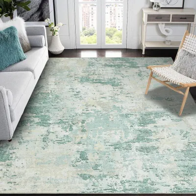 Zdjęcie produktu dla Nowoczesny dywan abstrakcyjny 120 x 170 cm - Można prać i antypoślizgowy