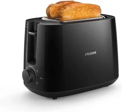 Obrázek produktu pro Toustovač, 8 stupňů, černý, 2 otvory, funkce pro opékání plátků