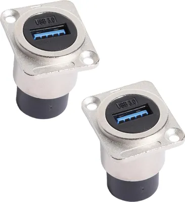 Produktbild von Einbaubuchse LSKF-063-2 Stück D-Typ USB3.0 Wasserdichter USB 3.0 Typ A Stecker