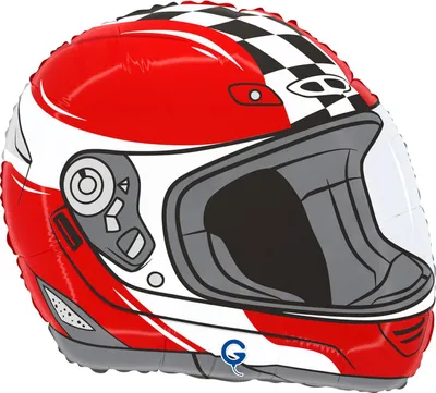 Produktbild von 15" Folienballon Shape Motorrad Helm | 38 cm
