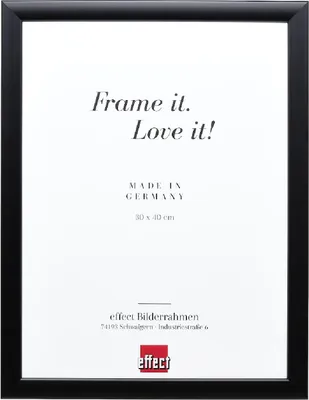 Produktbild von Fotorahmen aus schwarzem Holz, 50 x 70 cm, mit entspiegeltem Glas