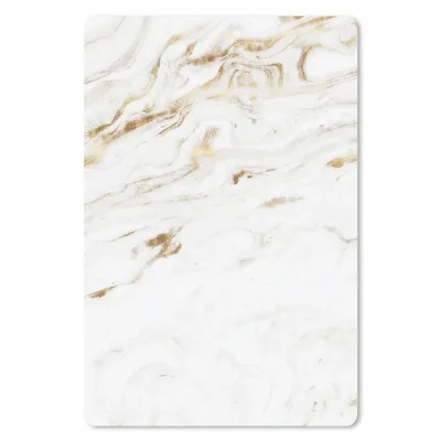 Produktbild von MuchoWow® Mauspad Mousepad Marmor - Gold - Weiß 18x27 cm - Mousepads - Maus Mat - Pad - Mausunterlage