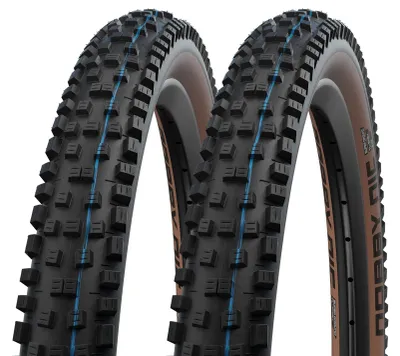 Produktbild von 2x Schwalbe Nobby Nic 62-622 SuperGround s/bronze Faltreifen SnakeSkin 29x2.40