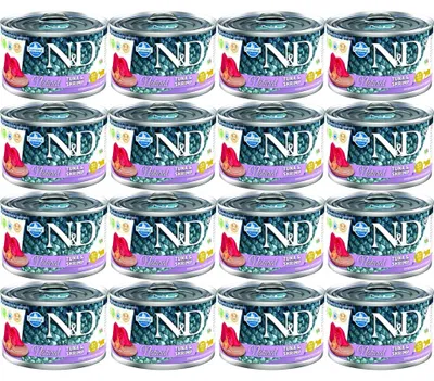 Obrázok produktu pre FARMINA N&D Cat Natural Tuniak a krevety - mokré krmivo pre mačky - 12x140g
