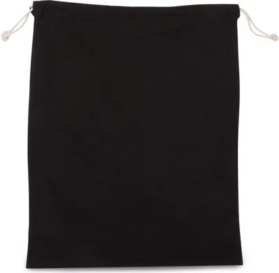 Produktbild von Kimood Baumwollbeutel Kordelzug Stoffsack Baumwollsäckchen Zugband, Größe:U, Farbe:Schwarz