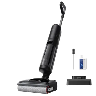 Image de Aspirateur Laveur Dreame H12 Pro FlexLite, Aspiration 18kPa, Autonettoyant, Lavage à Chaud à 90 °C, Nettoyage Deux Bords, 50 Minutes,Plat à 180°, Noir