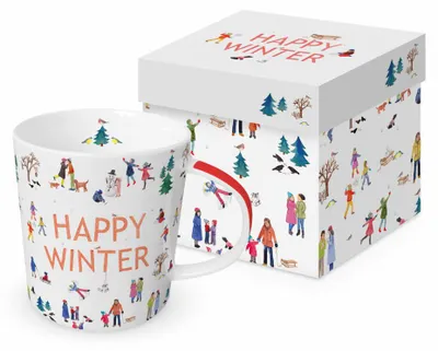 Produktbild von PPD Happy Winter Trend Mug, in Geschenkbox, Tasse , Becher, New Bone China, 400 ml, 360303161