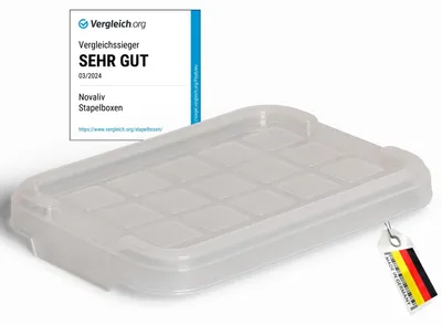 Produktbild von Novaliv 1x Ersatzdeckel für Novaliv 2 Liter mit Clipverschluss 19x14 cm Transparent