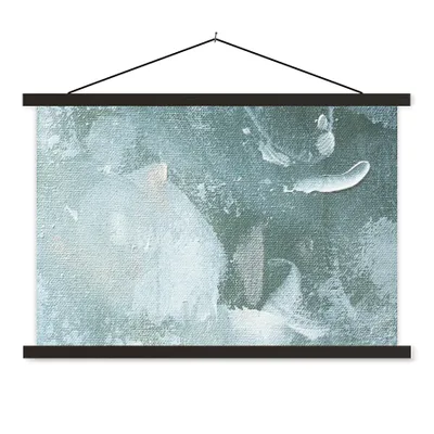 Produktbild von MuchoWow® Textilposter Acrylfarbe - Abstrakt - Design 150x100 cm mit schwarzem Rahmen - Schlafzimmer