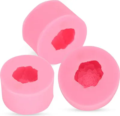 Produktbild von 3pcs Schöne charakteristische runde Blumenform Kuchen Kerze Seife Silikonform DIY -Werkzeugzubehör Accessoires