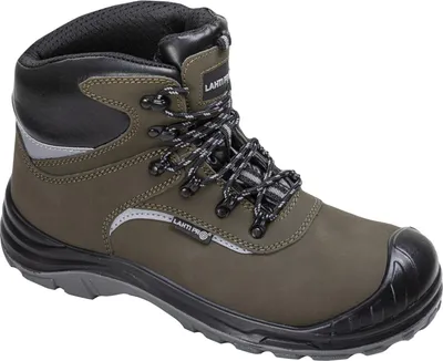 Produktbild von Grün-Schwarze Nubuk-Stiefel, S3 Src, "42", Ce, Lahti