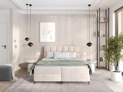 Produktbild von Boxspringbett CINDY 180x200 mit Bettkästen und Topper | Doppelbett| Bonell-Matratze| Polsterbett| Bett| Bettgestell| Schlafzimmer- Beige