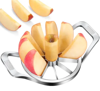 Image de Coupe-pommes en acier inoxydable et coupe-fruits