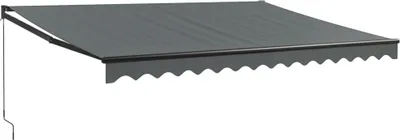 Produktbild von vidaXL Markise Einziehbar Anthrazit 4,5x3 m Stoff und Aluminium