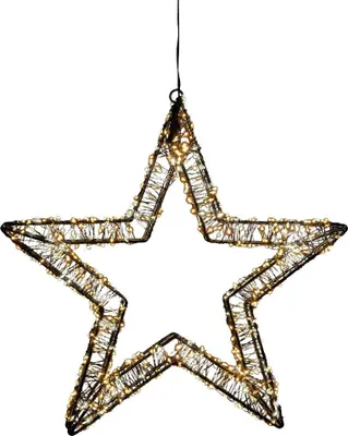 Produktbild von Anna's Collection Dekostern aus Metall mit 800 blinkenden LEDs, 36 x 3 cm