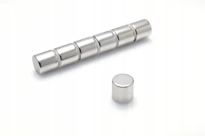 Produktbild von Neodym-Magnet, zylindrisch, 10 x 10 mm, N38, stark, rund – 50 Stück