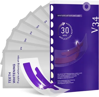 Produktbild von Zahnaufhellungsstreifen ohne Peroxid, 7 Paare, sanfte Formel, für die Zahnpflege