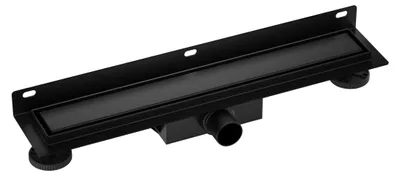 Obrázok produktu pre BALNEO nástenný sprchový žľab Wall and Floor NEXT 80 cm v čiernej farbe