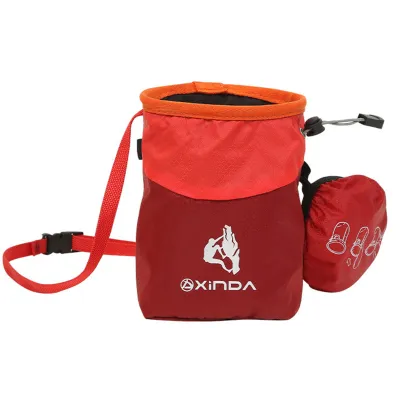 Produktbild von Pulversack zum Klettern, verstellbarer Hüftgurt mit Kordelzug, große Kapazität, für Erwachsene und Kinder, Bouldern, Pulvereimer, Tasche, rutschfeste Kletterausrüstung