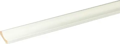 Produktbild von Hohlkehlleiste Buche weiß lackiert 2400 x 20 x 20 mm