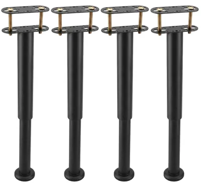 Immagine prodotto di Set di 4 piedini regolabili per letto, da 25 a 44 cm, per telai di letto