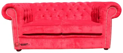Produktbild von jvmoebel ®  Leder Sofa Couch - Design Polster Zweisitzer Couch Garnitur Rot Neu
