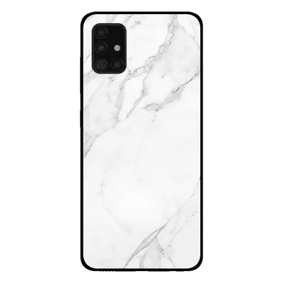 Produktbild von Smartphonica Handyhülle für Samsung Galaxy A51 mit Marmordruck - TPU-Hülle mit Marmor-Design - Weiß