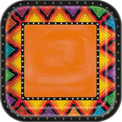 Produktbild von 8 Fiestivity Party Pappteller 23cm