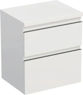 Obrázok produktu pre Skrinka pod umývadlo Jungborn TRENTA biela lesklá 56,7 x 64,6 x 44,5 cm