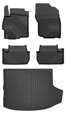 Obrázek produktu pro Autokoberce 3D TPE + vana kufru DryZone pro: Mitsubishi Lancer VIII 2007-2017 hatchback 5 ks