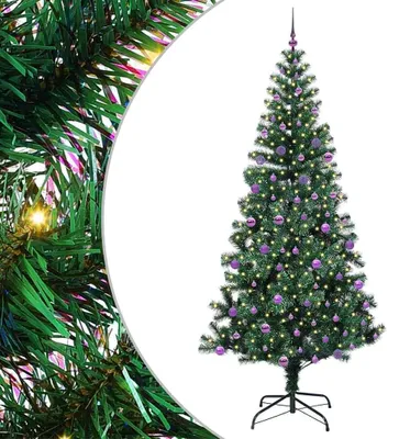 Obrázek produktu pro vidaXL Umělý předsvětlený vánoční stromek zelený 240 cm