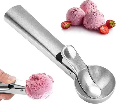 Obrázek produktu pro Nerezová formička na led s funkcí vyškrábání pro ovoce a jogurt