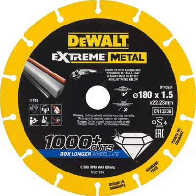 Produktbild von DEWALT Diamanttrennscheibe 180x1.5mm