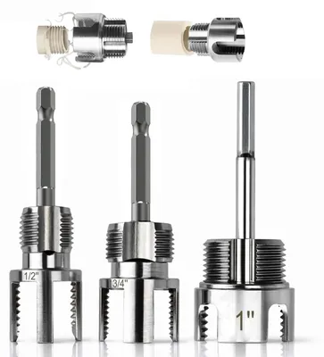Imagen del producto de Juego de 3 cortadores de cable de PVC, con diámetros de 1/2", 3/4" y 1" NPT