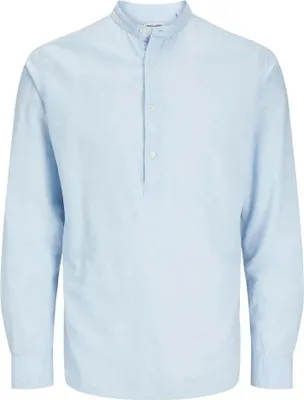 Image de Jack & Jones Ebreeze Half Placket Long Arm Shirt Blau S Herren Blau S