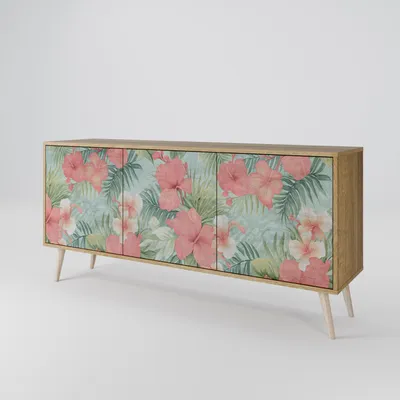 Immagine prodotto di Spacerebels cassettiera a 3 ante - credenza cassettiera - credenza alta - mobile armadio - soggiorno camera da letto - 57,5×164,5×42 (HxLxP)