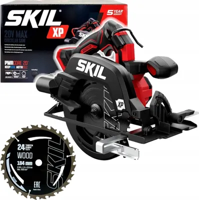 Obrázok produktu pre Akumulátorová okružná píla Skil 20V 3571 CA 184 mm (bez akumulátorového boxu)