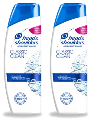 Obrázok produktu pre 2 balenia šampónu Head & Shoulders Classic Clean, 200 ml - výhodná sada - 2 kusy