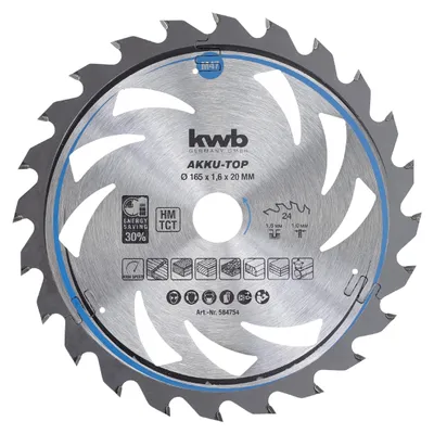 Produktbild von kwb HM-Kreissägeblatt, Ø 165 x 20 mm, Z 24