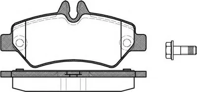 Produktbild von REMSA Bremsbeläge Satz Hinten Bremsklötze passend für MERCEDES-BENZ SPRINTER 3,5-t Kasten (906) 1246.02