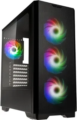 Produktbild von Kolink Unity Solar ARGB Mesh, Midi Tower, PC, Schwarz, ATX, EATX, micro ATX, Mini-ITX, Stahl, Gehärtetes Glas, Gaming